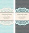 Beautiful vintage invitations set