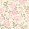 Beautiful Vintage Seamless Roses Background