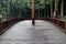 The beautiful vintage walkway from wood in taiwan