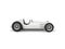 Beautiful vintage white racing sports car - side view