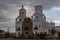 Beautiful vista of the San Xavier del Bac Mission in Tucson, Arizona