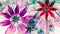 Beautiful vividly colored modern flower background in green,pink,red,blue colors