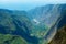 Beautiful volcanic landscape at La Reunion National park at Reunion island.