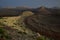 A beautiful volcanic landscape in Lanzarote early in the morning