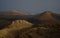 A beautiful volcanic landscape in Lanzarote early in the morning