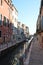 Beautiful Walk Along The Fondamenta Fornace Along The Canal Del Rio Fornace In Venice. Travel, holidays, architecture. March 28,