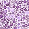 Beautiful wallpaper with abstract violet flowers