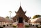 Beautiful Wat Ton Kwen wooden buddha hall, Chiang Mai , Thailand