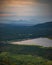 Beautiful water dam top view, amazing landscape view, Tamilnadu, India