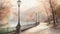 Beautiful watercolors of London city parks