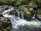 A beautiful waterfall on Dartmoor in Devon, England