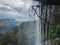 Beautiful waterfall and dumbara mountain in srilanka