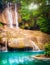 Beautiful waterfall at Erawan national park, Thailand