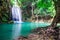 Beautiful Waterfall, Erawan National Park, Thailand