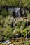 Beautiful waterfall in the forest, Caras Severin county, Beusnita National Park