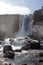 Beautiful waterfall Oxararfoss in Golden Circle, Iceland