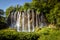 Beautiful waterfall in Plitvice Lakes National Park. Croatia