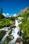 Beautiful waterfall in a remote valley.