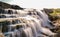 Beautiful Waterfall in river with a Long exposure photography