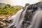 Beautiful Waterfall in river with a Long exposure photography