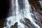 Beautiful waterfall in rocky mountains