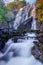 Beautiful waterfall stream at Khlong-Lan National Park,Kamphaeng phet province, Thailand