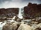 Beautiful waterfall Thingvellir National Park, Iceland, Iceland