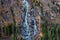 Beautiful Waterfall Vallesinella in Madonna di Campiglio in the autumn time, National Park Adamello-Brenta Italy ,Trentino