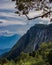 Beautiful waterfall view from moir point Ooty India landscape