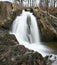 Beautiful waterfall in Waterbury, Vermont