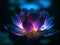 Beautiful waterlily or lotus flower on dark background.