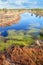 Beautiful waterscape in the bog.