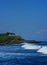 Beautiful Wave at Tanah Lot, Bali Indonesia