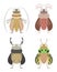 Beautiful Weird Beetles Cartoon