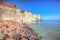 Beautiful white cliffs Seaford East Sussex in colourful hdr