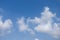 Beautiful white clouds with blue sky background, tiny clouds