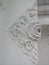Beautiful white Gypsum carving decoration of architecture. classic interior detail made of plaster.