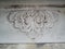 Beautiful white Gypsum carving decoration of architecture. classic interior detail made of plaster.