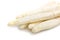 Beautiful white jumbo asparagus close up shoot