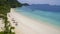 Beautiful white sea beach of nyang oo phee island andaman sea bo