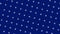 Beautiful white snowflakes moving and rotating on blue background, seamless loop. Animation. Rows of spinning Christmas