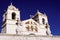 Beautiful white stone church in Maca in Peru