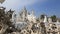 Beautiful White Temple in Chaing Rai, Thailand.