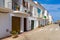 Beautiful whitewashed houses in Fornells on Minorca island