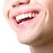 Beautiful wide smile of young man with great healthy white teeth