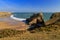 Beautiful Wild Rocky and rugged Pembroke coast above Broard Haven South Beach