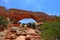 Beautiful Wilson Arch a natural sandstone arch near Moab