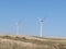 Beautiful wind turbines ready to convert the air the energy