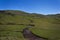 Beautiful winding river in the Highlands of Scotland in United Kingdom