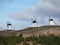 Beautiful windmills very old and that describe a very Spanish landscape